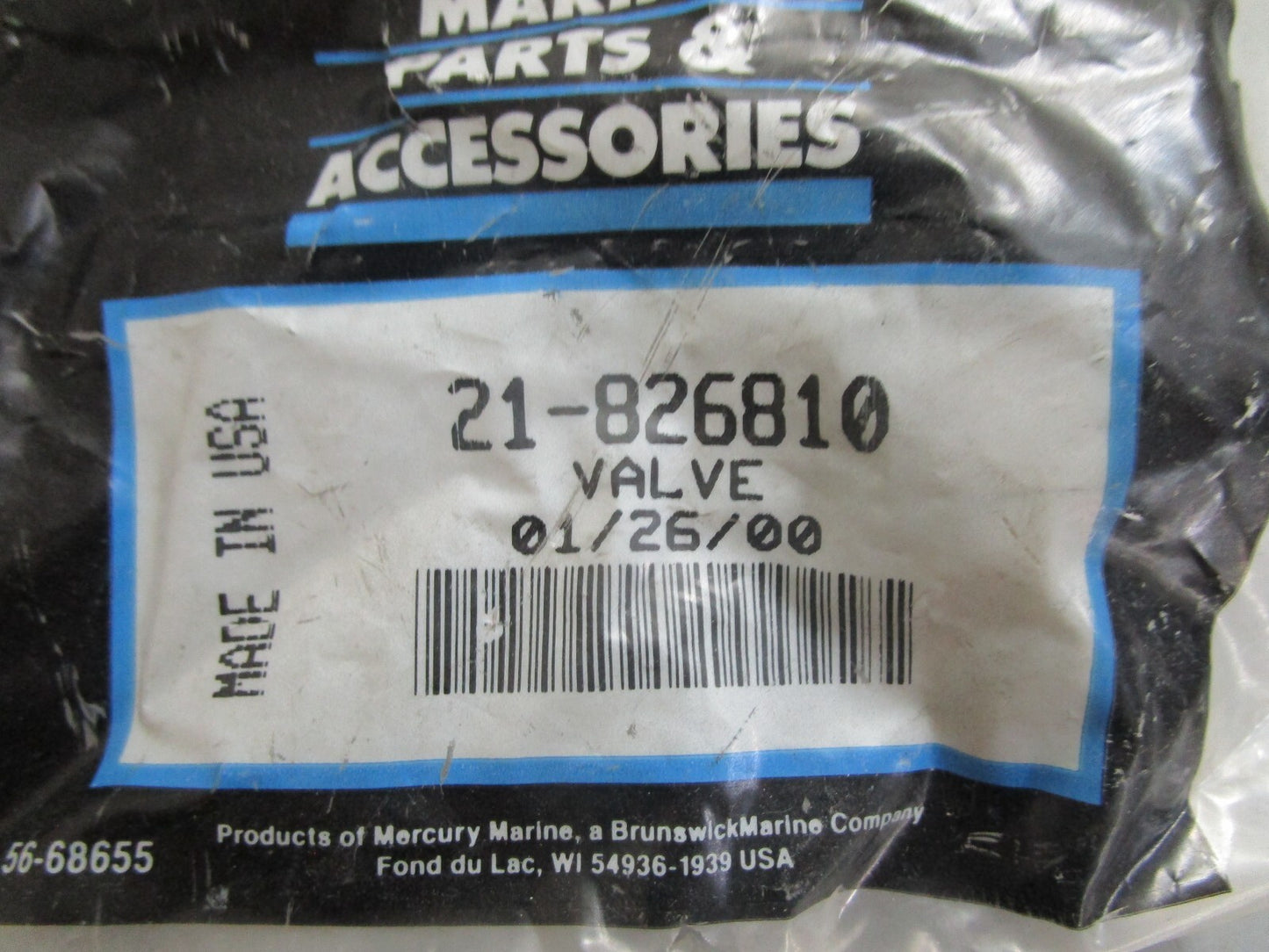 *NEW OEM* 0820 Mercury Quicksilver Valve 21-826810