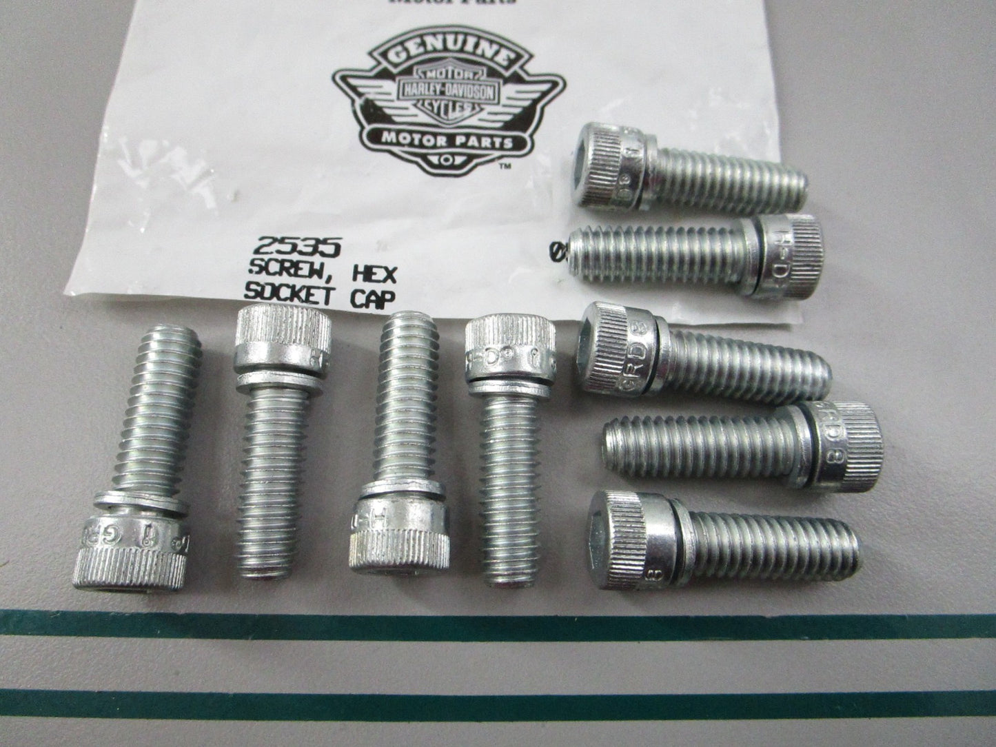 NEW OEM (LOT OF 9) 2535 Harley Davidson Hex Screw 0810