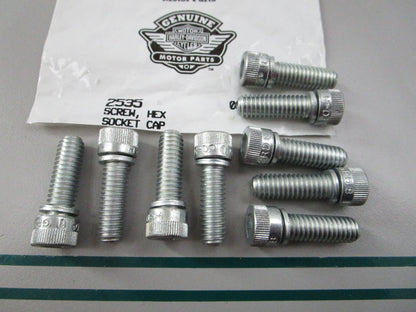 NEW OEM (LOT OF 9) 2535 Harley Davidson Hex Screw 0810