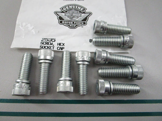 NEW OEM (LOT OF 9) 2535 Harley Davidson Hex Screw 0810