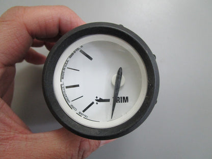 *NEW OEM* 0820 OMC Johnson Evinrude White & Black Face Trim Gauge 764090