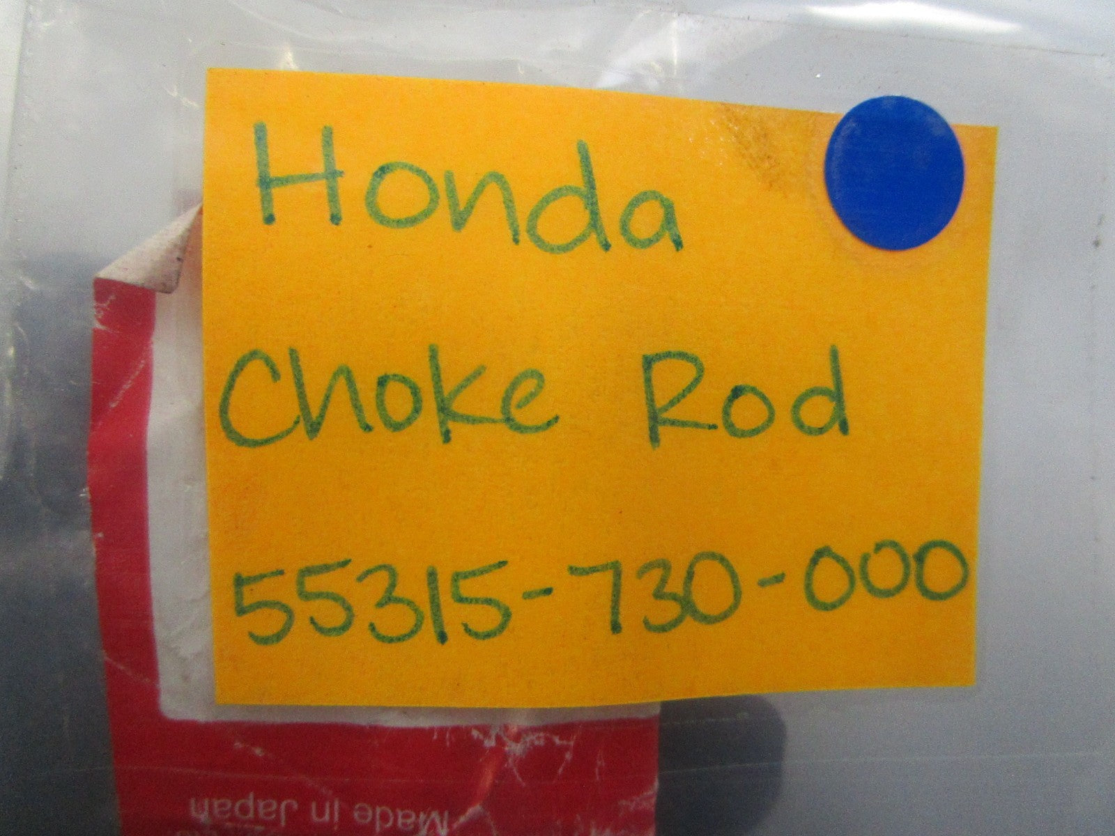 NEW OEM 55315-730-000 Honda Choke Rod 0810