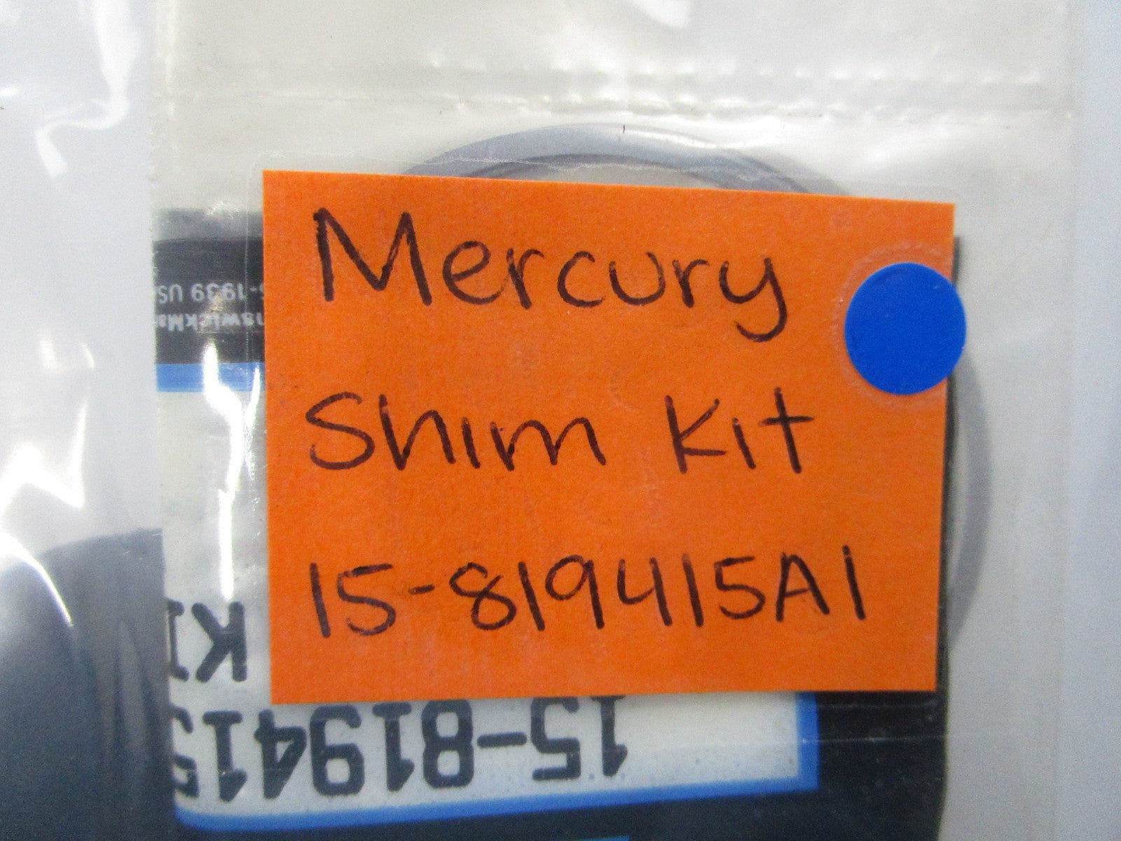 NEW OEM 15-819415A1 Mercury Quicksilver Shim Kit 0810