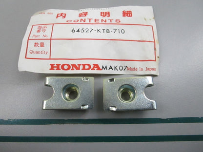 NEW OEM (LOT OF 2) 64527-KT8-710 Honda Clip Nut 0810
