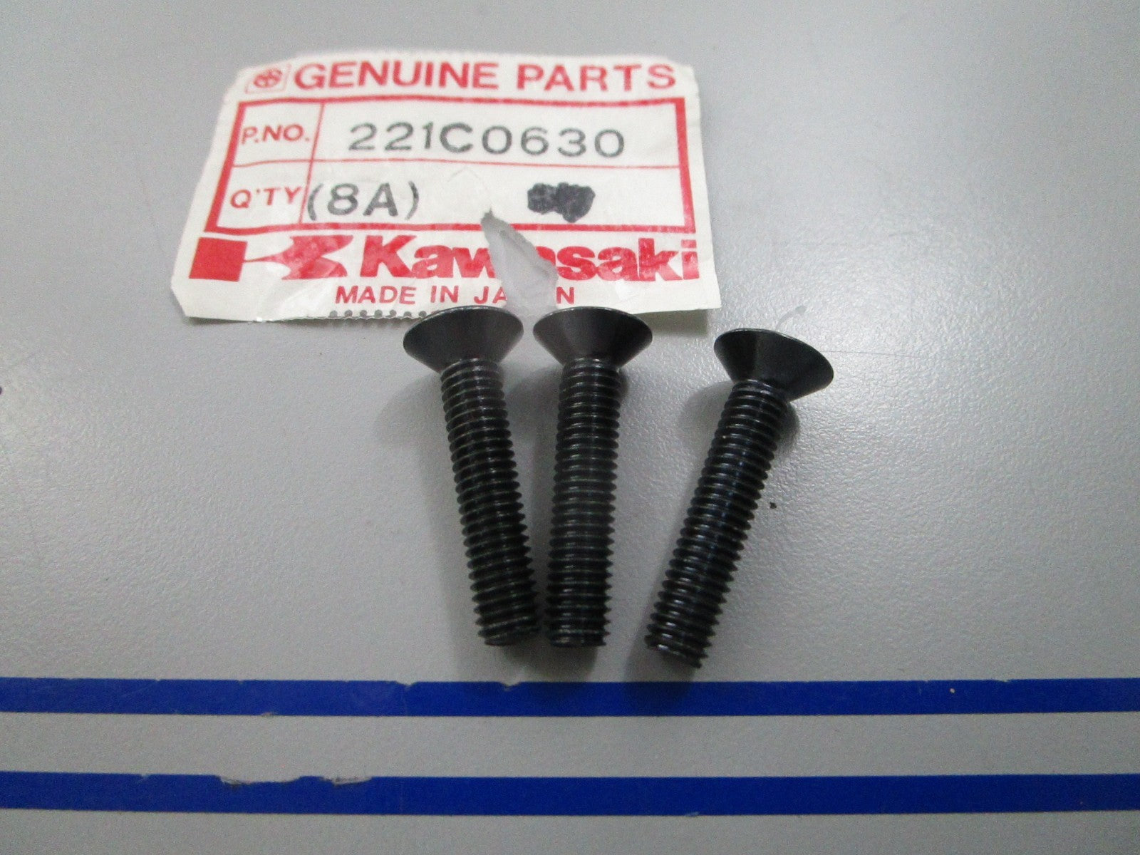 NEW OEM (LOT OF 3) Kawasaki  Bolt 221C0630 0810