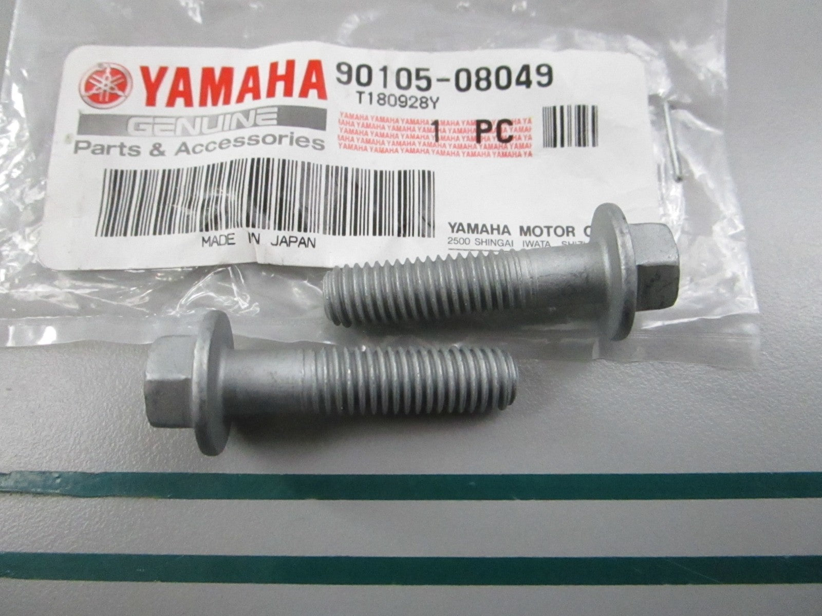 NEW OEM (LOT OF 2) 90105-08049-00 Yamaha Bolt 0810