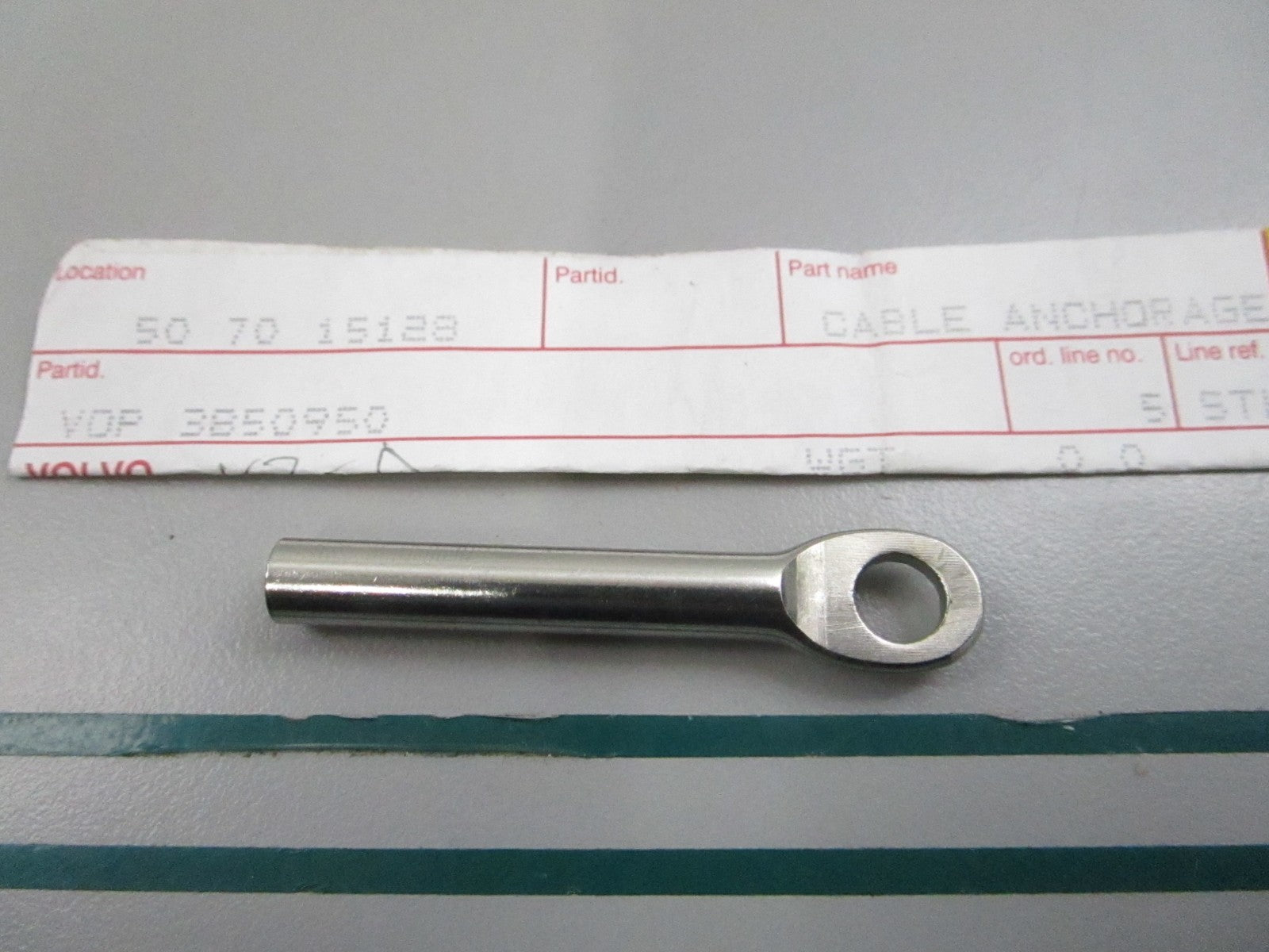 NEW OEM 3850950 Volvo Penta Cable Anchor 0810