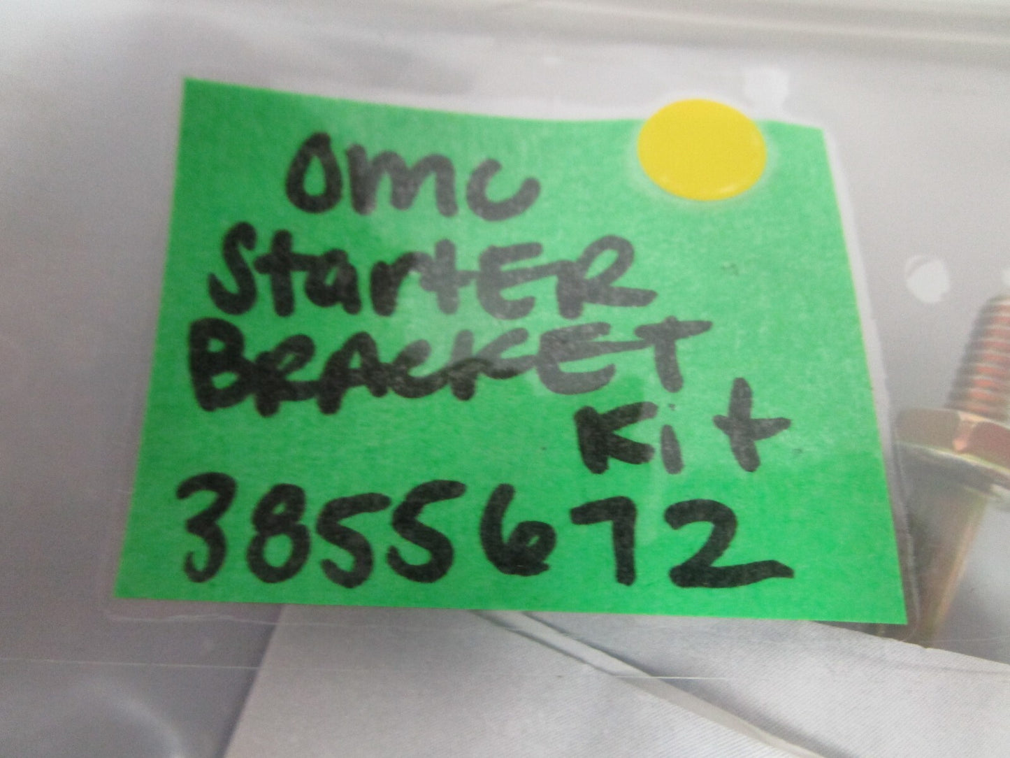 *NEW OEM* 0810 OMC Johnson Evinrude Starter Bracket Kit 3855672