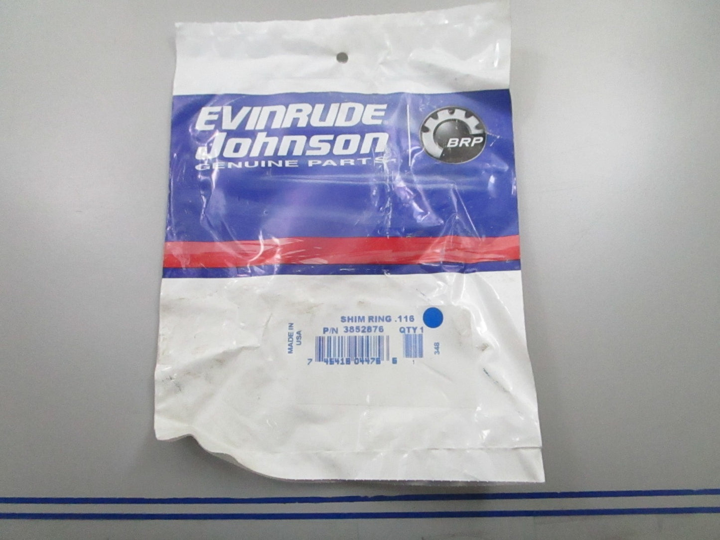 *NEW OEM* 0810 OMC Johnson Evinrude .116 Shim Ring 3852876
