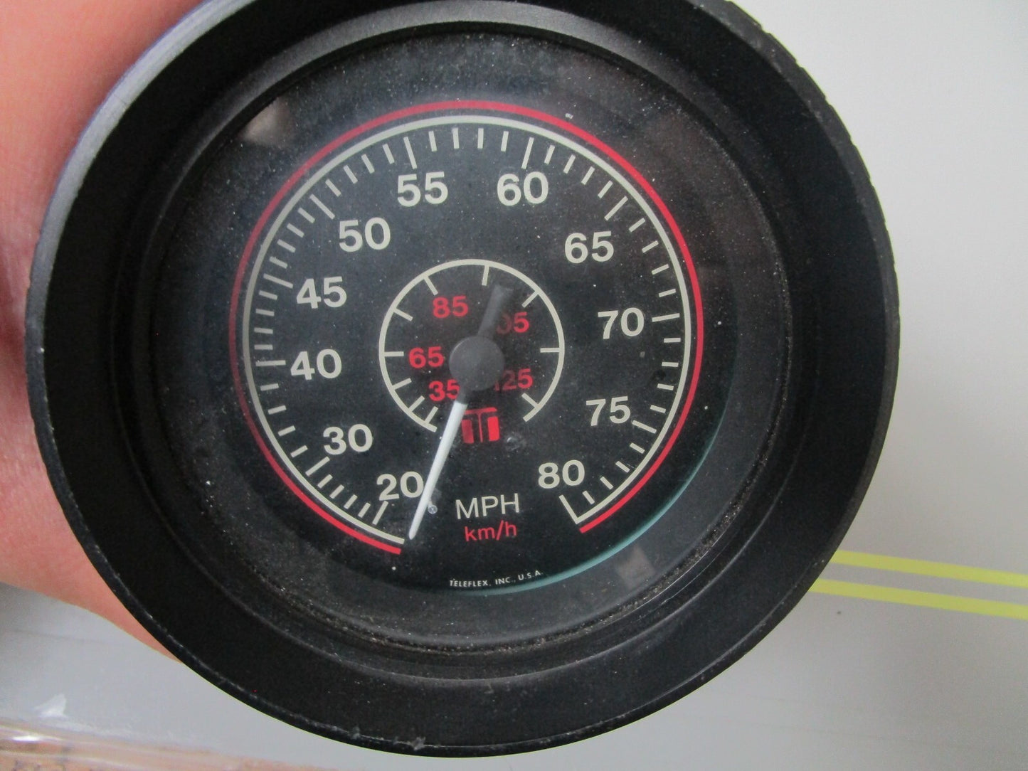 *NEW* 0810 Teleflex 80 MPH Speedometer 53226
