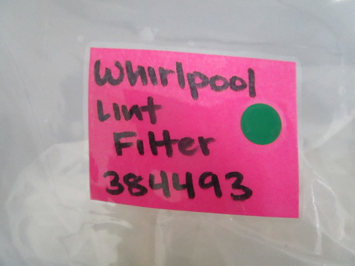 NEW OEM 384493 Whirlpool Lint Filter 0820