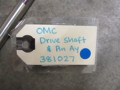 *NEW OEM* 0820 OMC Johnson Evinrude Drive Shaft & Pin Ay 381027 0381027