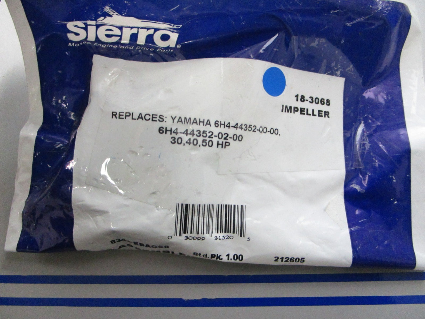 *NEW* 0810 Sierra Impeller 18-3068 Replaces: Yamaha 6H4-44352-02-00