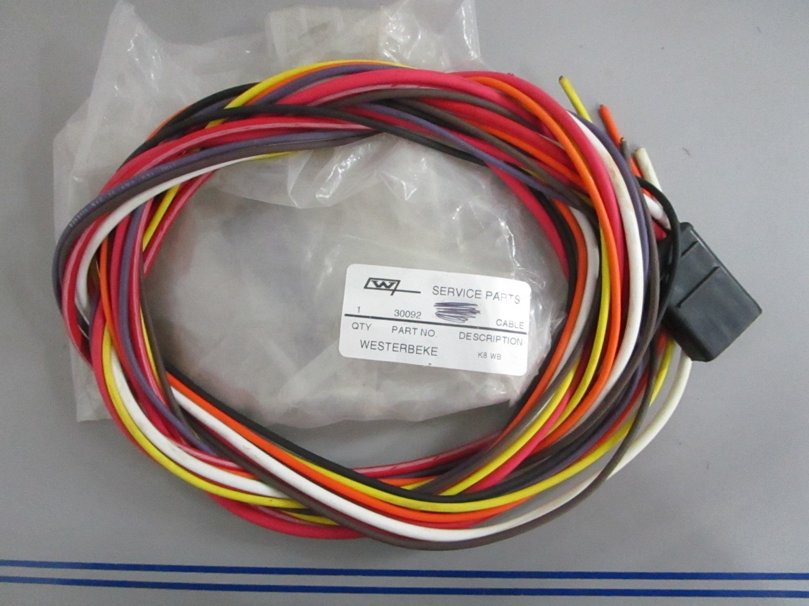 *NEW OEM* 0820 Westerbeke 8 Pin Harness Cable 30092