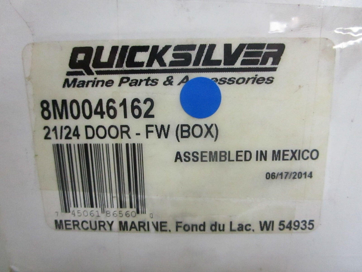 *NEW OEM* 0820 Mercury Quicksilver Door 8M0046162