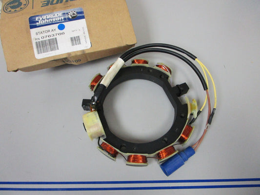 *NEW OEM* 0720 OMC Johnson Evinrude Stator 763766 0763766