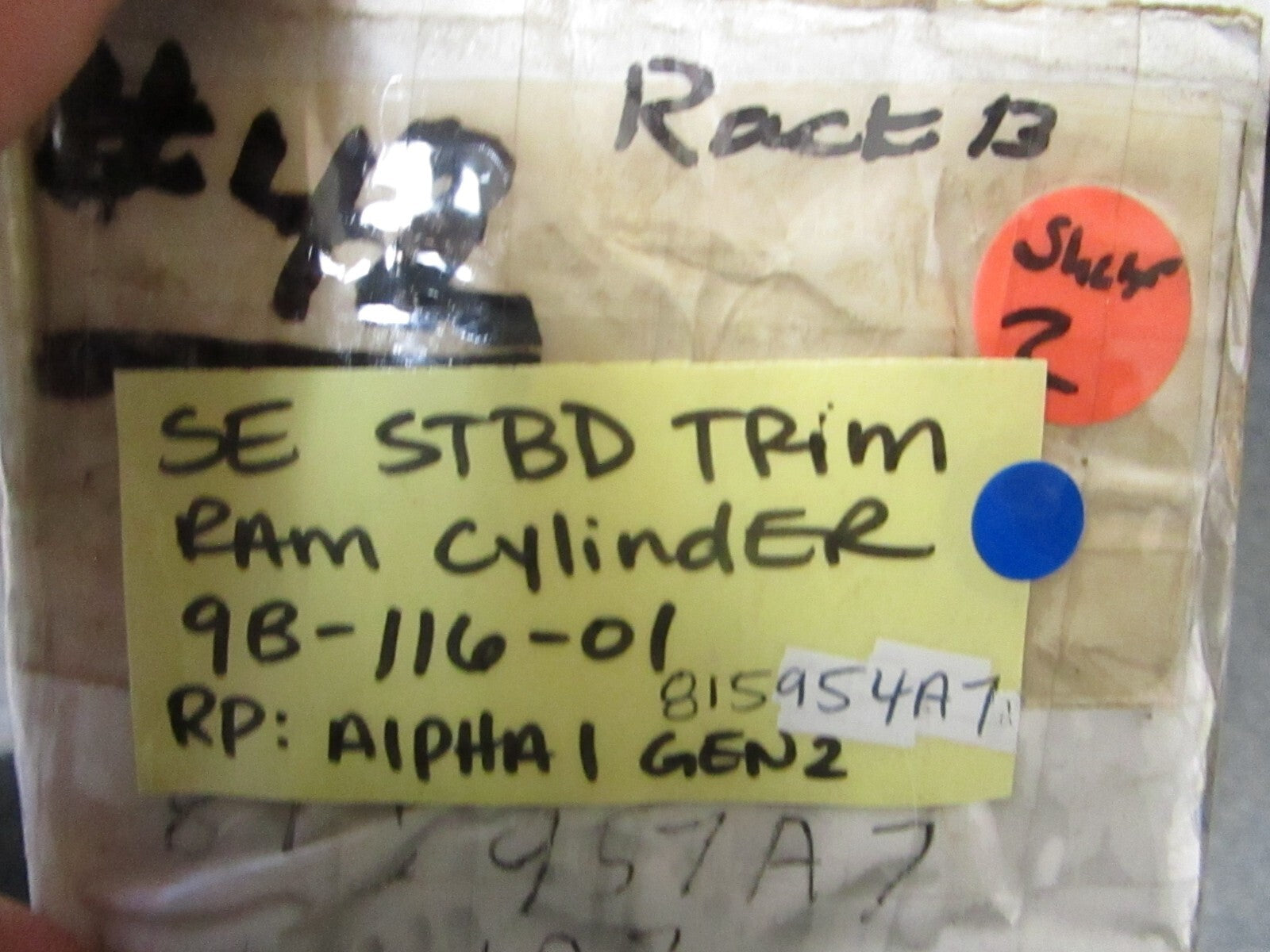*NEW* 0720 SE STBD Trim Cylinder Ram 9B-116-01 Replace: Alpha 1 Gen II 815954A7