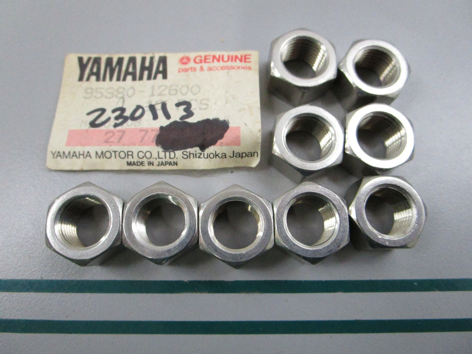 NEW OEM (LOT OF 9) 95380-12600-00 Yamaha Nut 0810