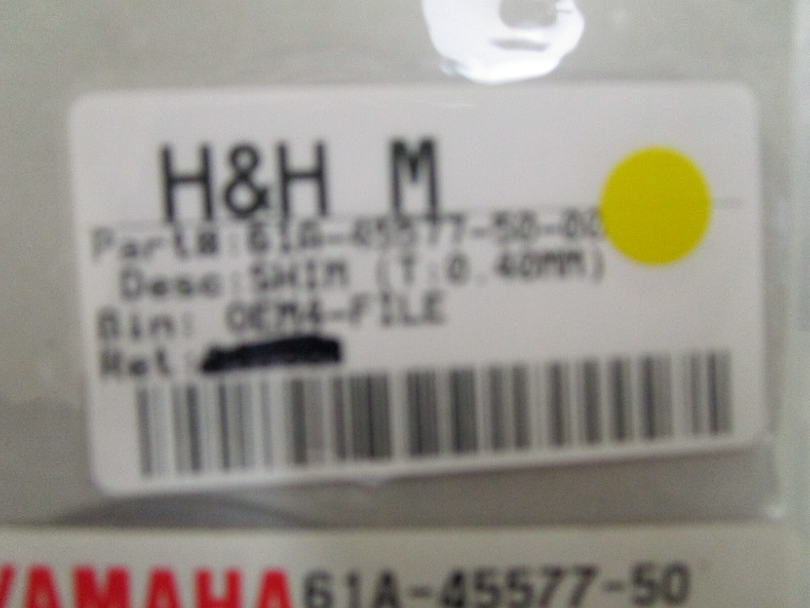 *NEW OEM* 0810 Yamaha (T:0.40MM) Shim 61A-45577-50-00