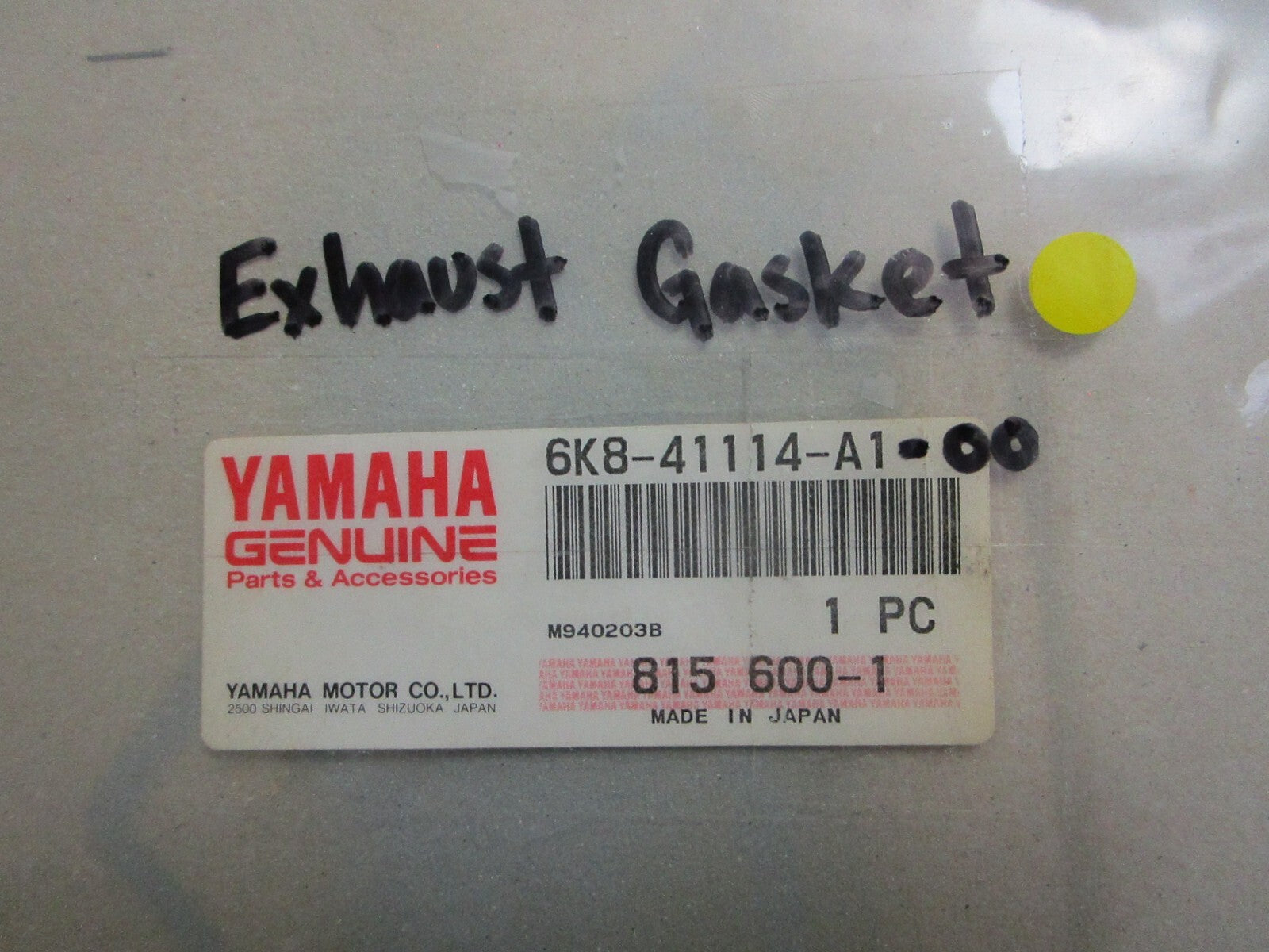 *NEW OEM* 0750 Yamaha EXHAUST GASKET 6K8-41114-A1-00
