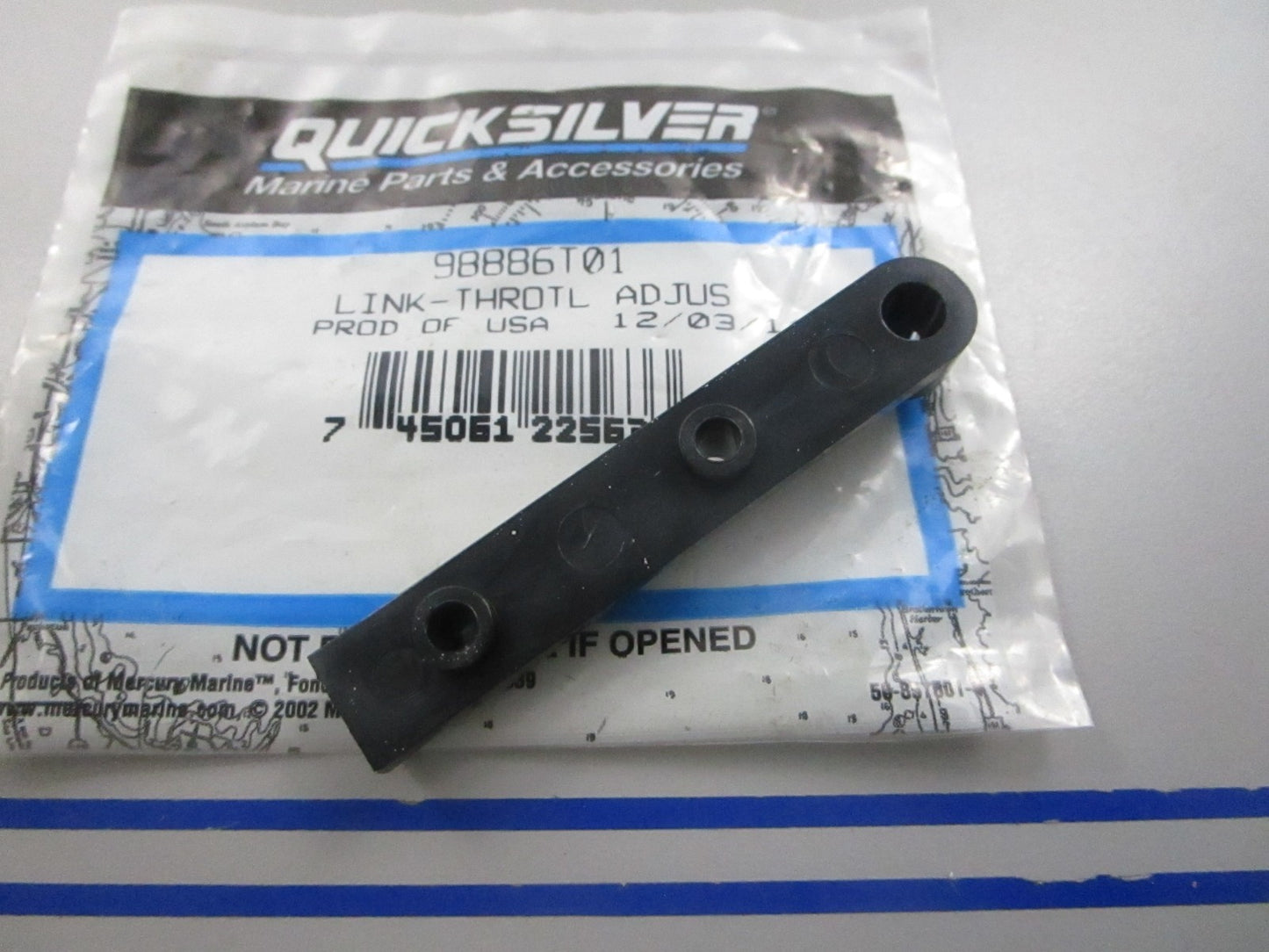 NEW OEM 98886T01 Mercury Quicksilver Throttle Adjust Link 0810