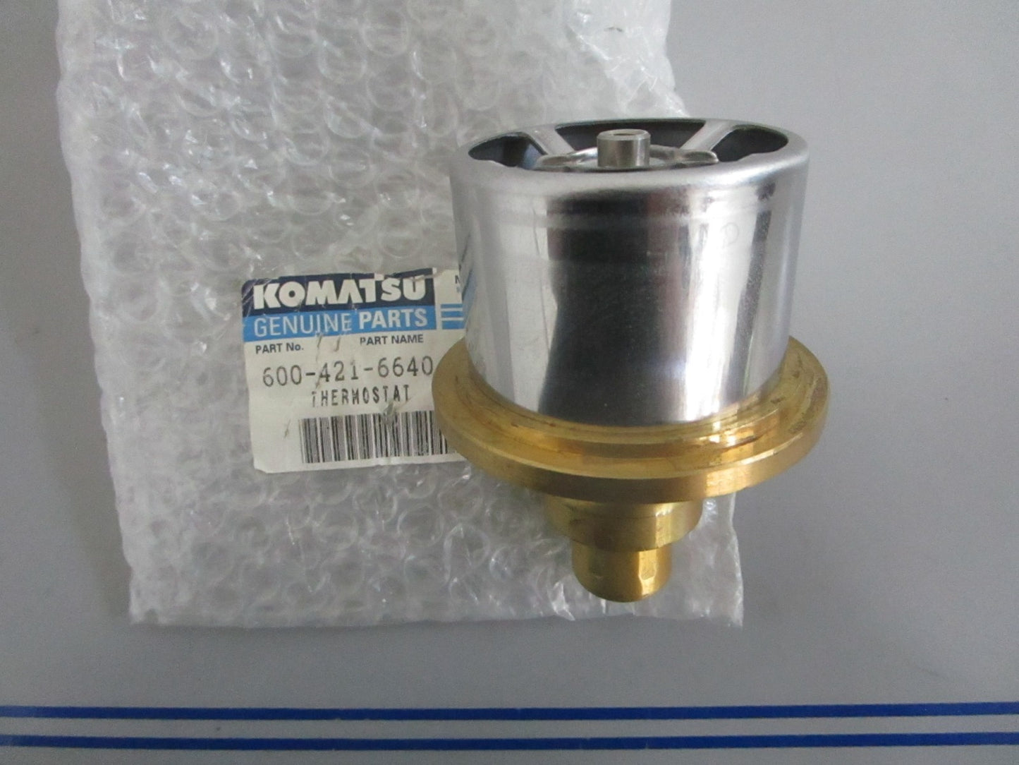 *NEW OEM* 0820 Komatsu Thermostat 600-421-6640