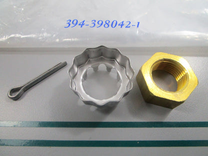 NEW OEM 398042 0398042 OMC Johnson Evinrude Prop Nut & Keeper 0810