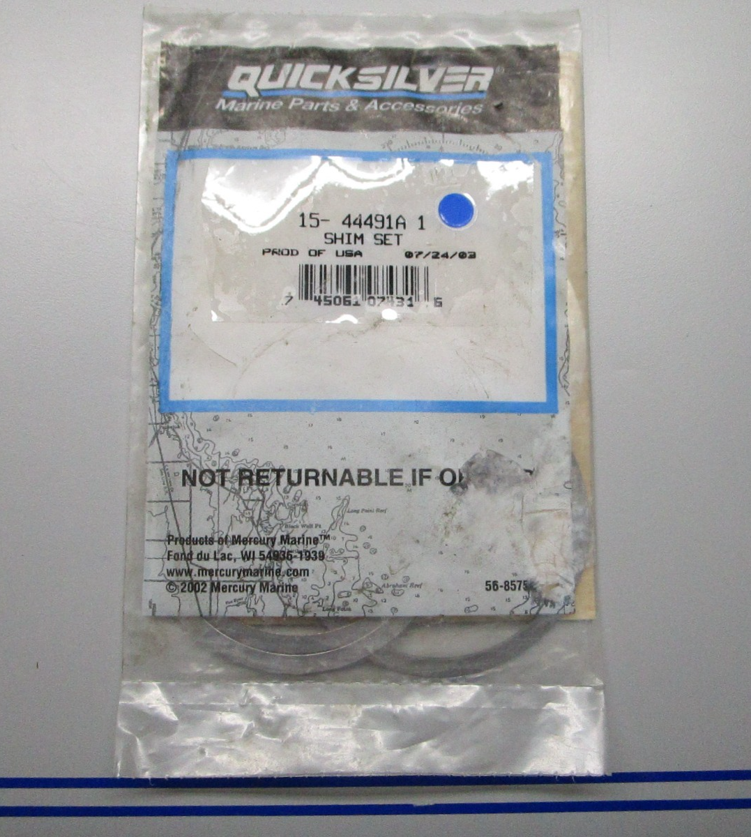*NEW OEM* 0720 Mercury Quicksilver Shim Set 15-44491A1
