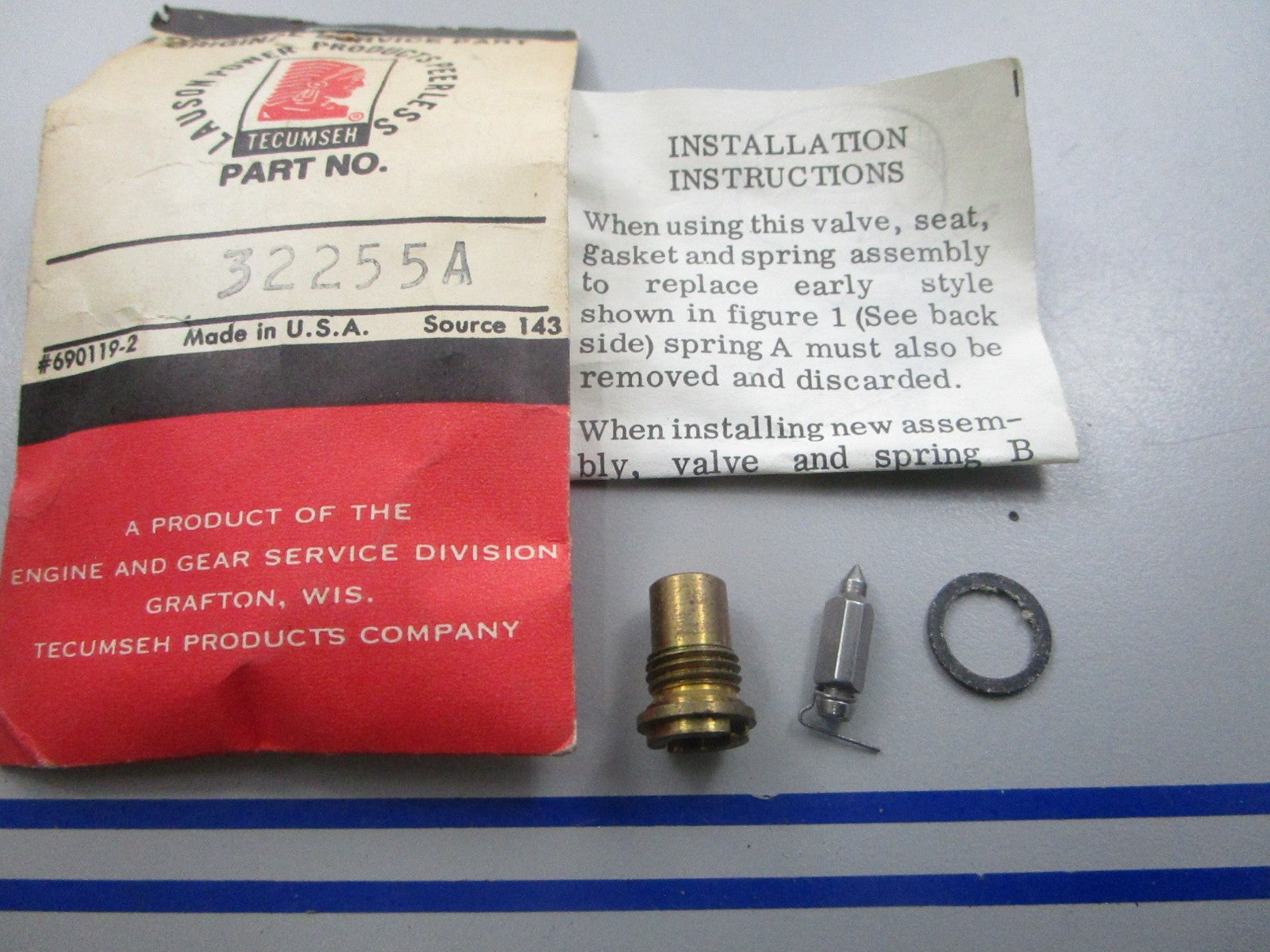 NEW OEM 32255A Tecumseh Carburetor Repair Kit 0810