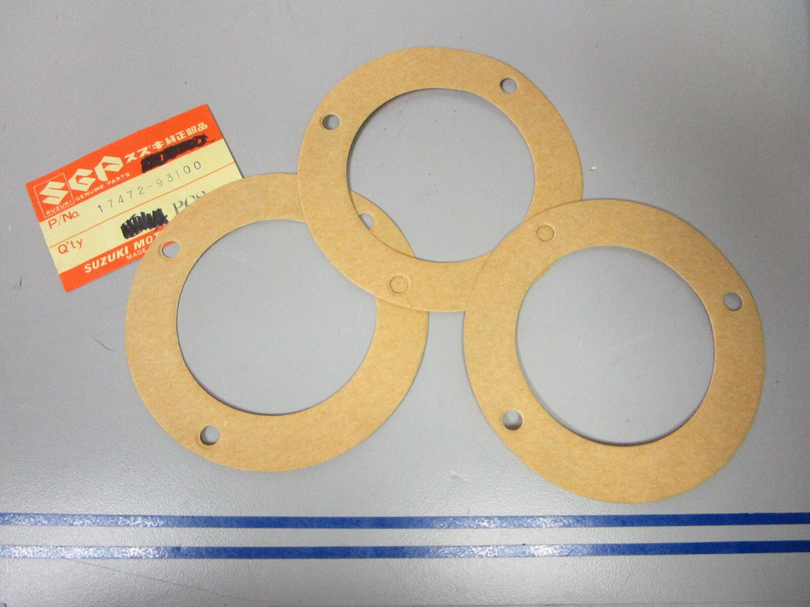 *NEW OEM* (LOT OF 3) 0810 Suzuki Water Pump Plate Gasket 17472-93100