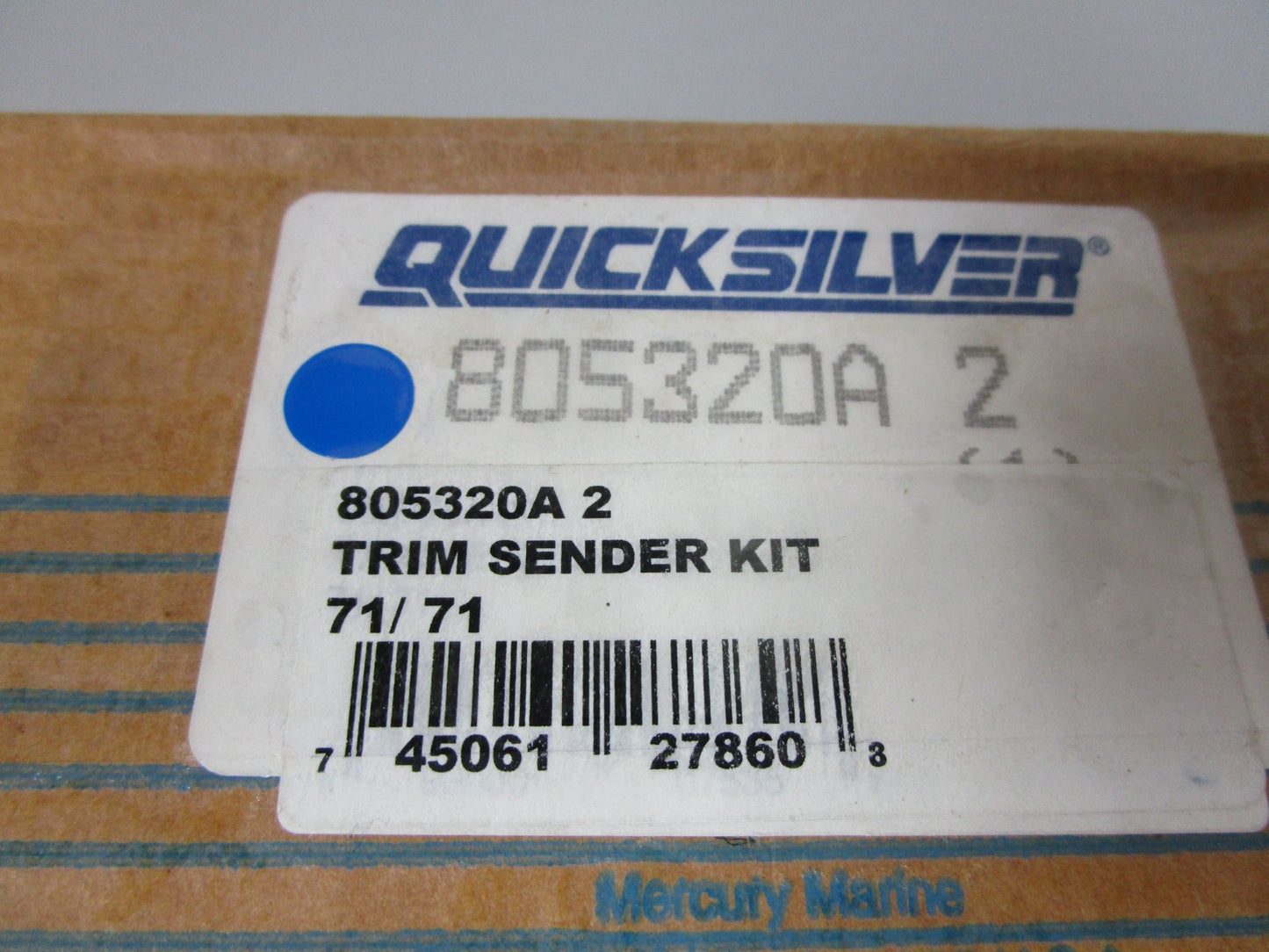 NEW OEM 805320A2 Mercury Quicksilver Trim Sender Kit 0720