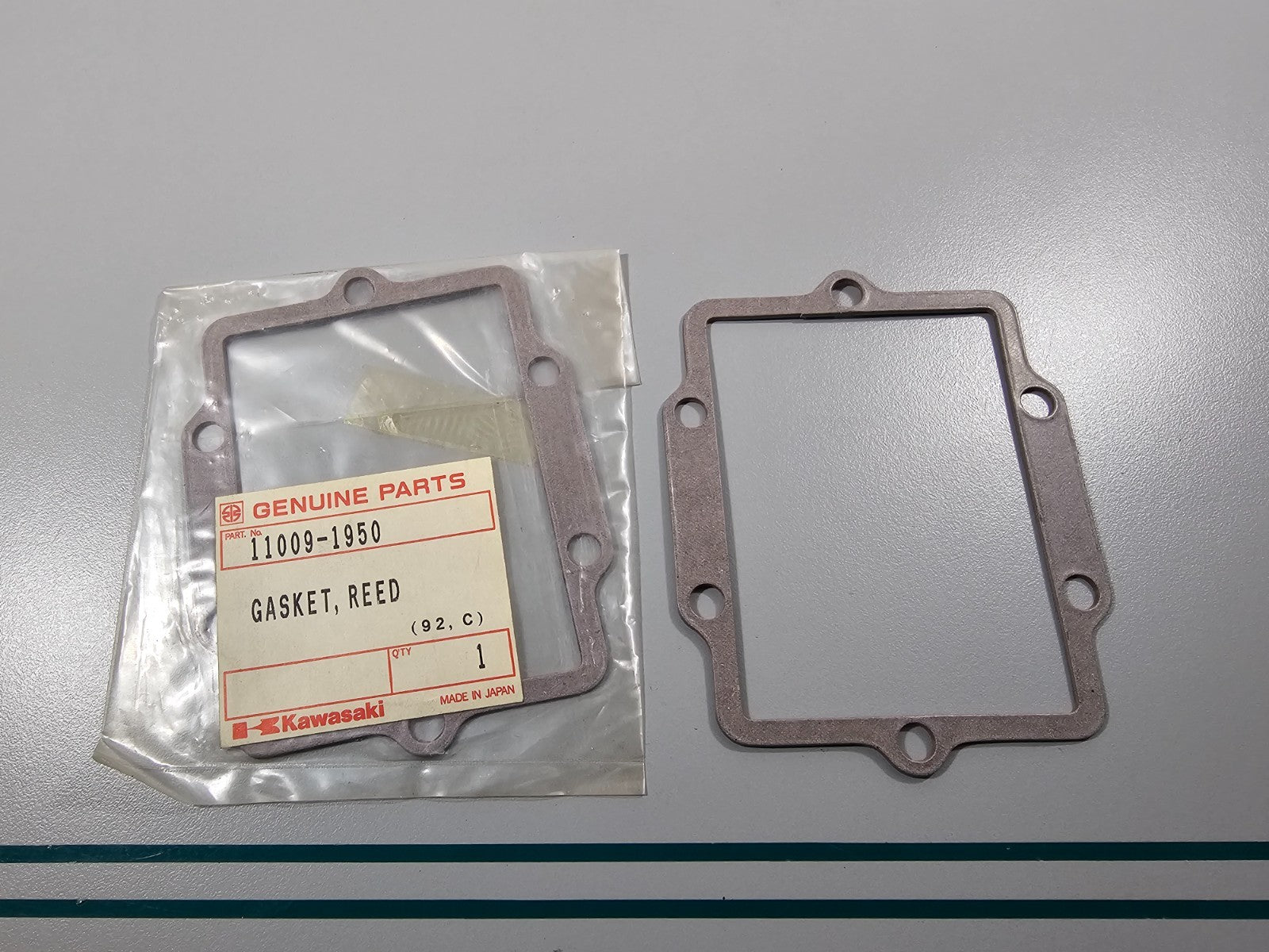NEW OEM (LOT OF 2) 11009-1950 Kawasaki Reed Gasket 0810