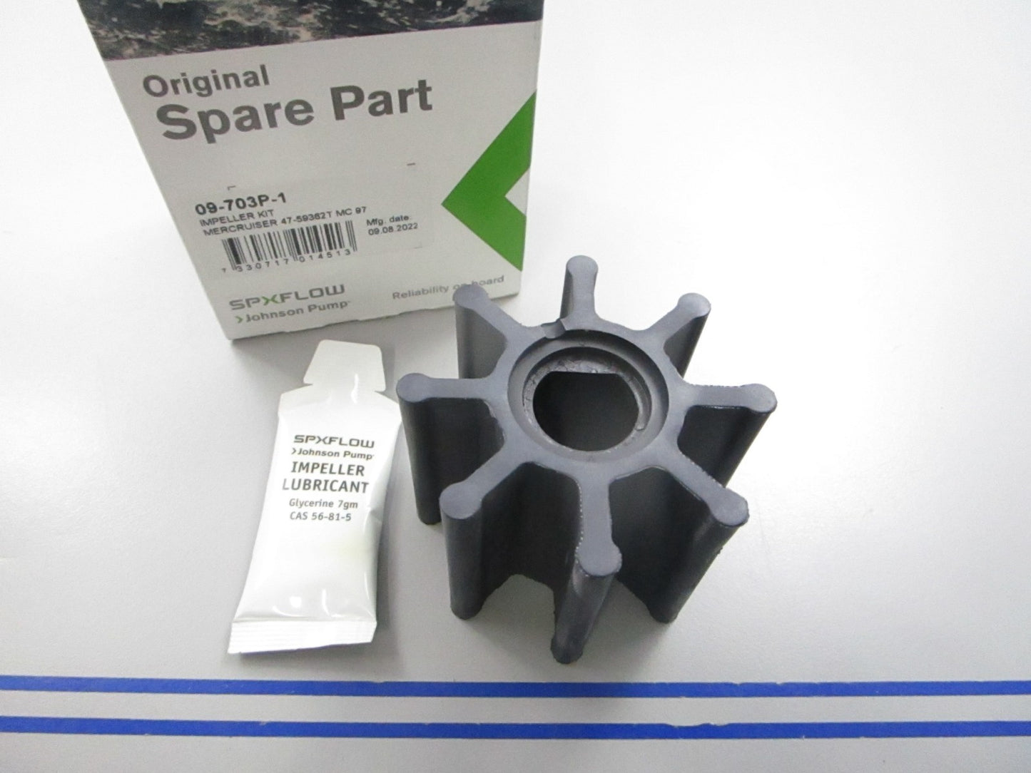 NEW 09-703P-1 Replaces: 47-59362T MC97 Johnson Pump Impeller Kit 0810