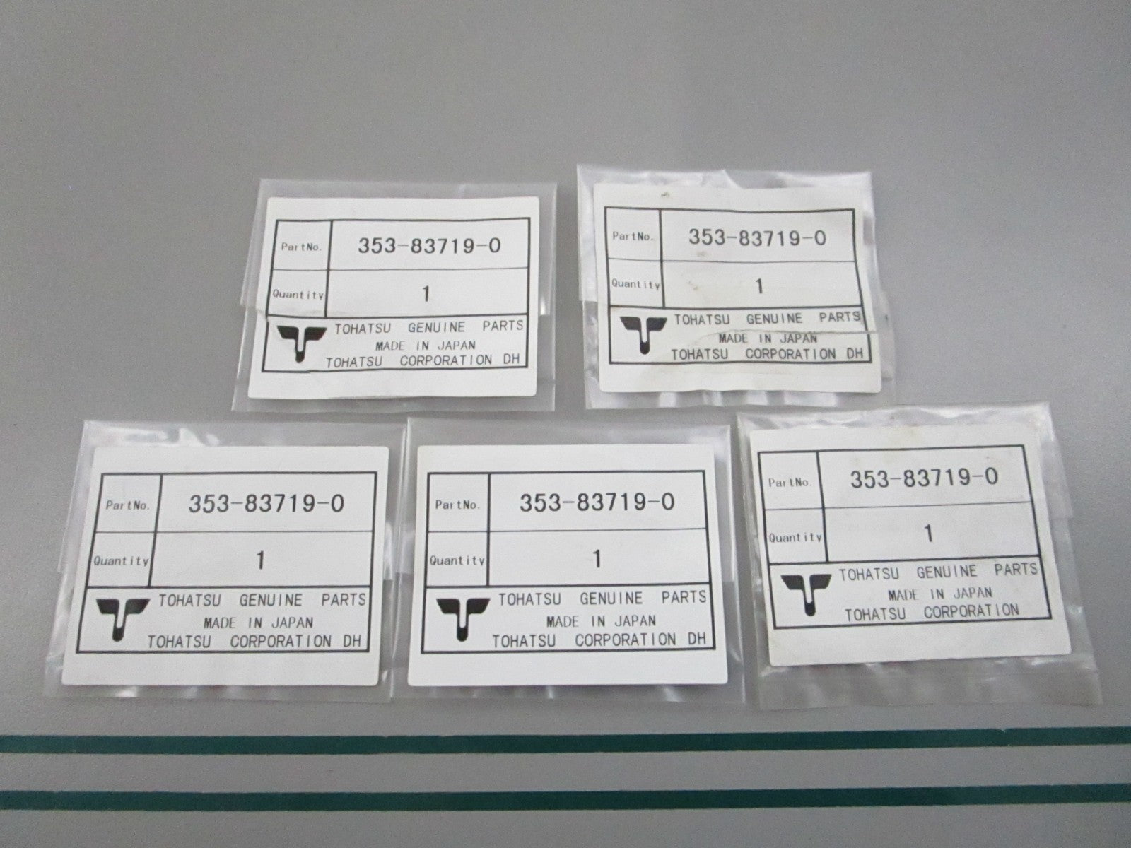 NEW OEM (LOT OF 5) 353-83719-0 353837190 Tohatsu Washer 0810
