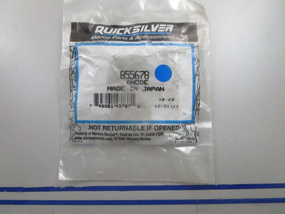 *NEW OEM* 0810 Mercury Quicksilver Anode 855678
