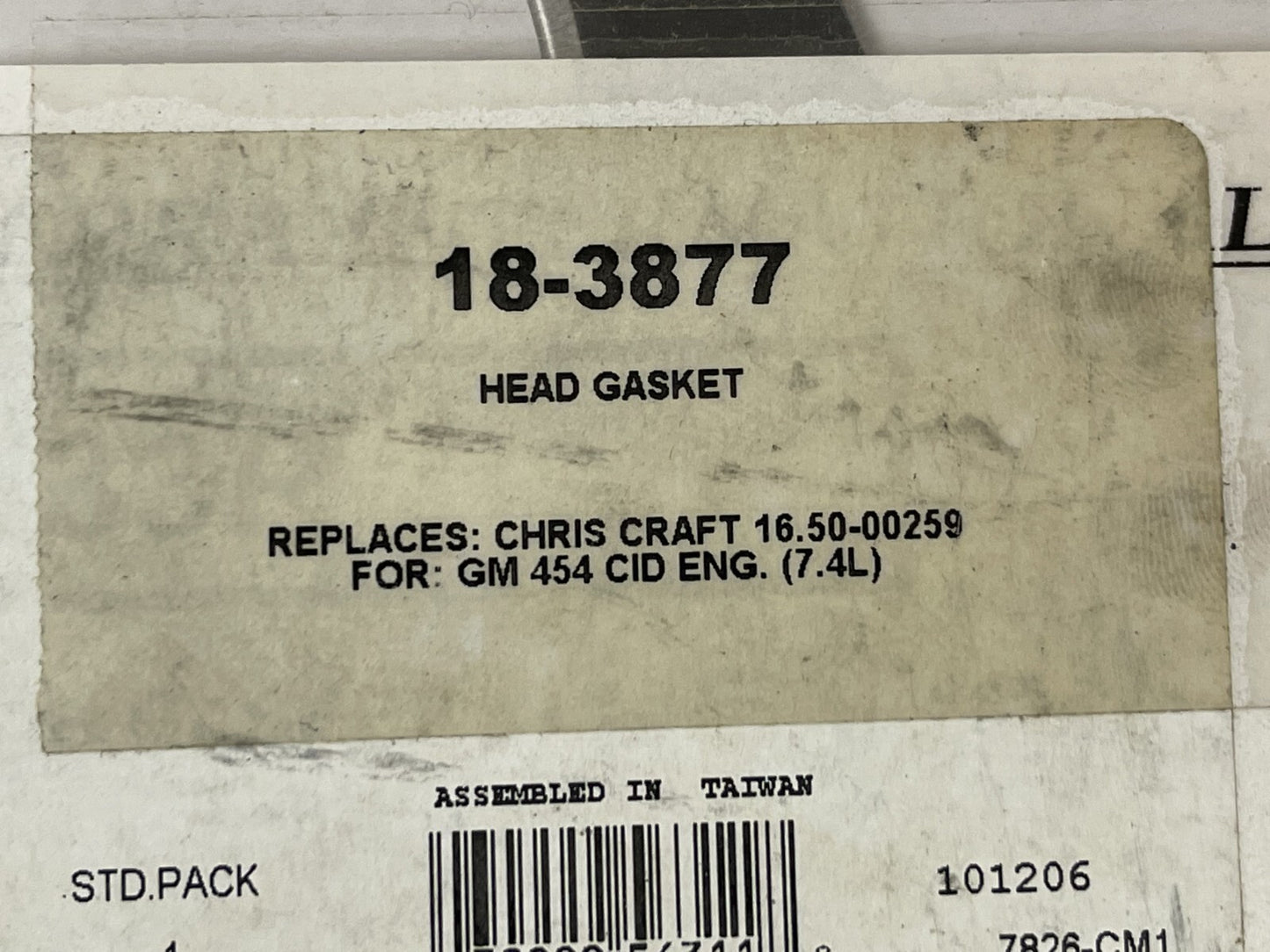 *NEW* 0670 Sierra Exhaust Head Gasket 18-3877 Replaces: GM CC 50-00259