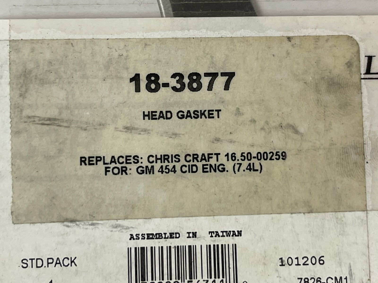 *NEW* 0670 Sierra Exhaust Head Gasket 18-3877 Replaces: GM CC 50-00259