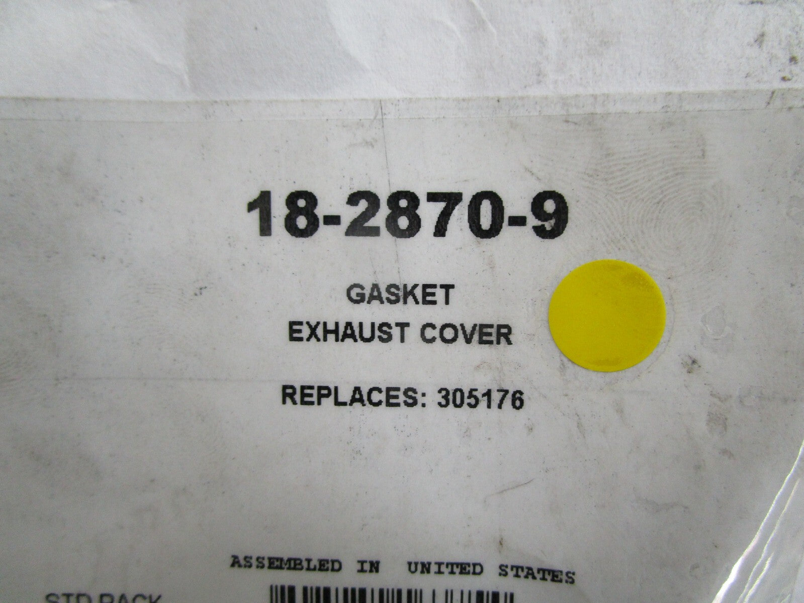 *NEW* (LOT OF 2) 0820 Sierra Gasket Exhaust Cover 18-2870-9 Replaces: 305176