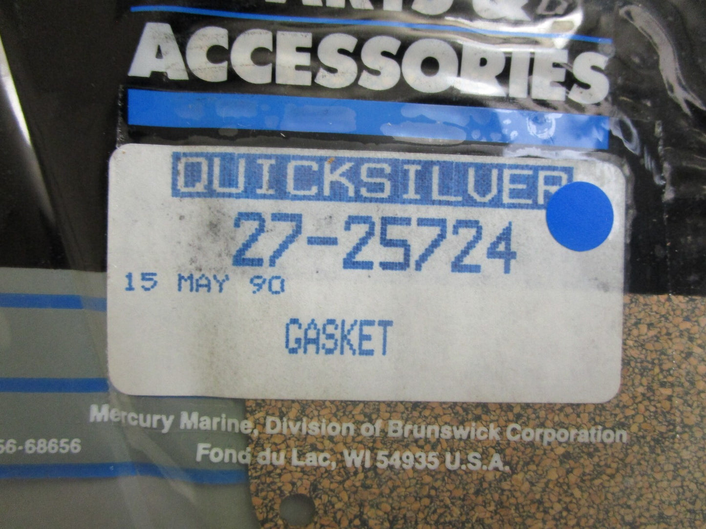 *NEW OEM* 0820 Mercury Quicksilver Gasket 27-25724