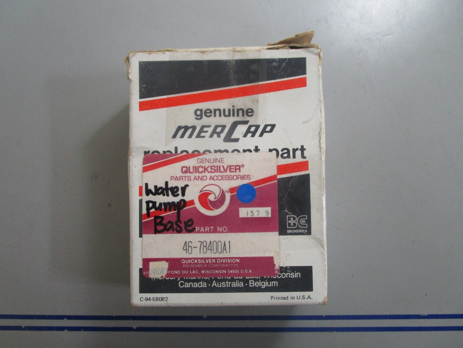 *NEW OEM* 0720 Mercury Quicksilver Water Pump Base 46-78400A1