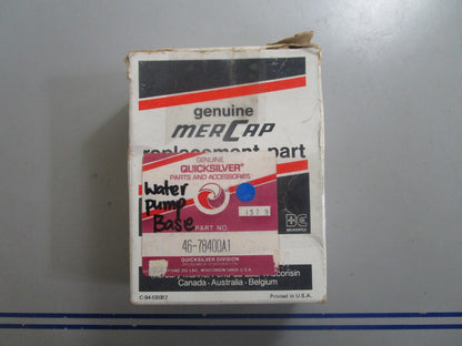 *NEW OEM* 0720 Mercury Quicksilver Water Pump Base 46-78400A1
