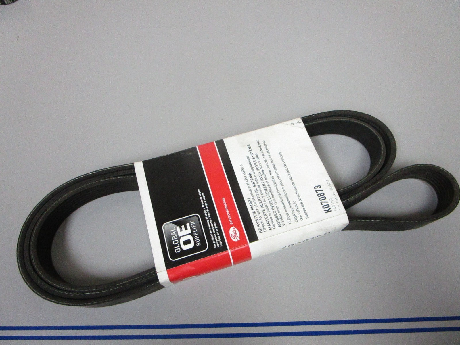 NEW K070873 Gates Micro-V 15/16" x 87 ⅞" Serpentine Belt 0720