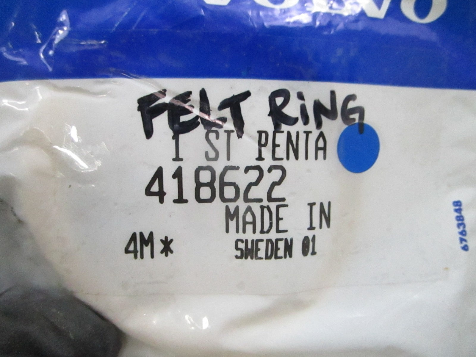 *NEW OEM* 0810 Volvo Penta Felt Ring 418622