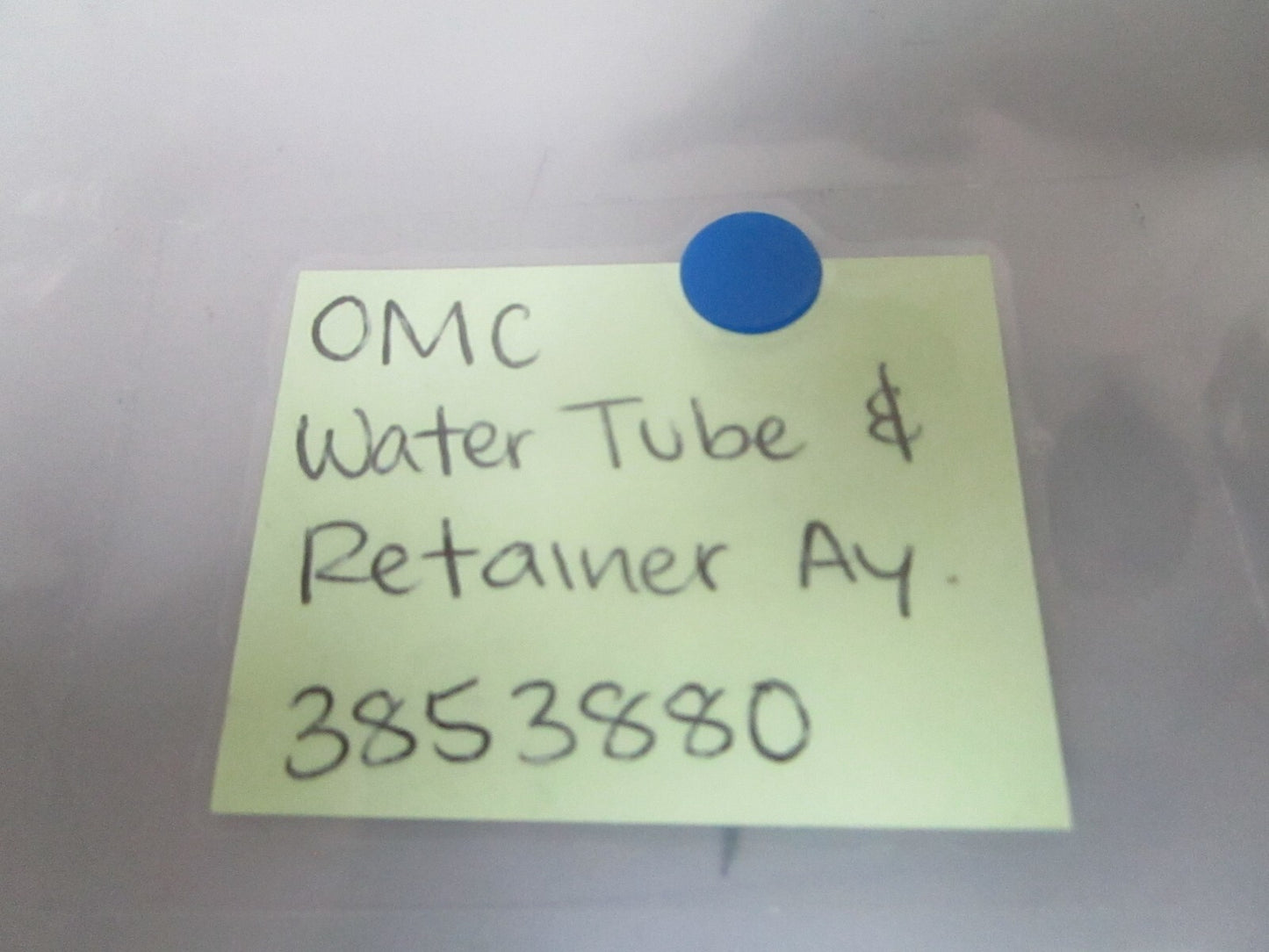 *NEW OEM* 0720 OMC Johnson Evinrude Water Tube & Retainer Assembly 3853880