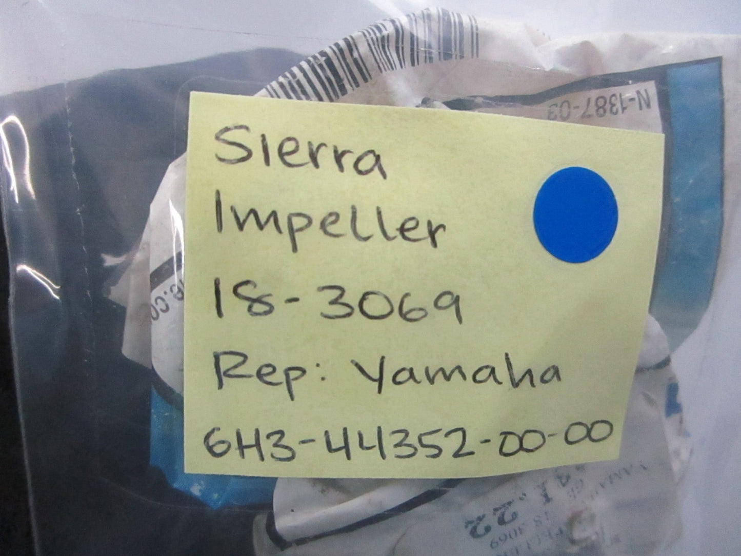 NEW 18-3069 Replaces: Yamaha 6H3-44352-00-00 Sierra Impeller 0810