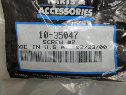 *NEW OEM* (LOT OF 2) 0810 Mercury Quicksilver Screw 10-35047