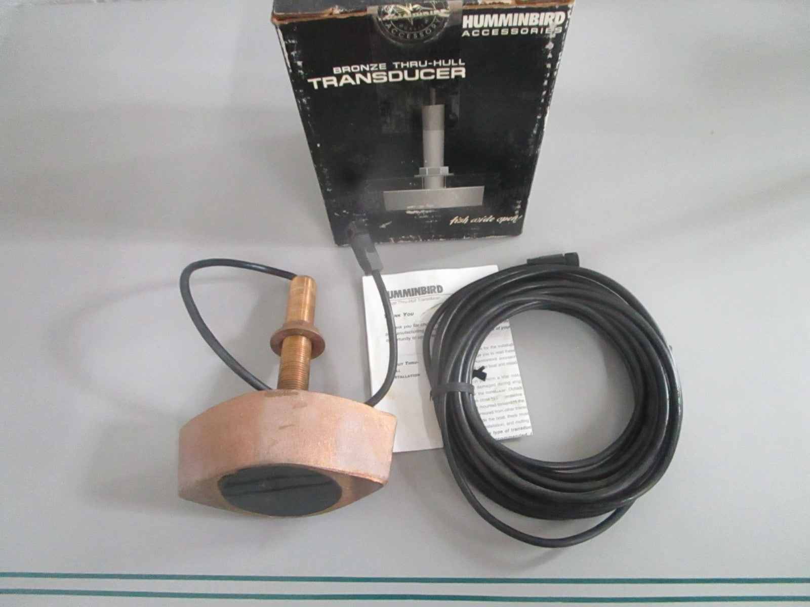 NEW OEM STH-5W Humminbird Bronze Thru-Hull Transducer 0820