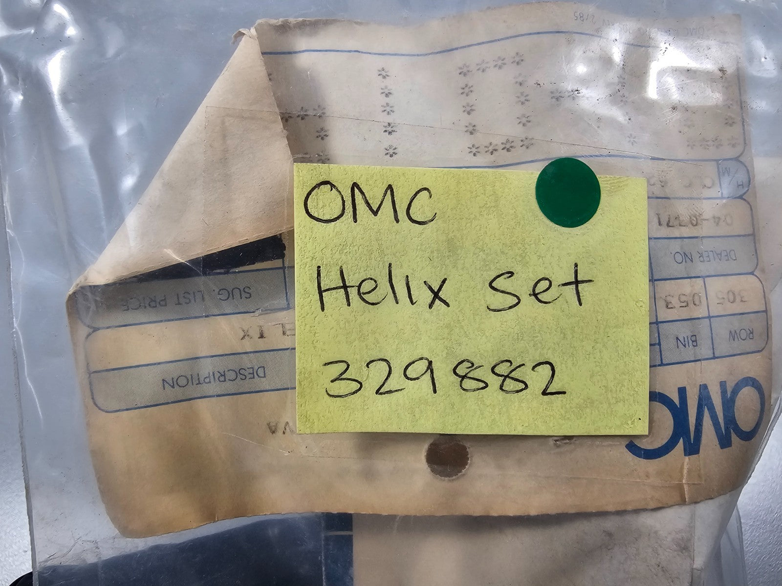 NEW OEM 329882 0329882 OMC Johnson Evinrude Helix Set 0810