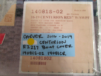 *NEW* 0720 Carver 2016- 2019 Centurion RI217 Boat Cover 14081S-02 14081CR