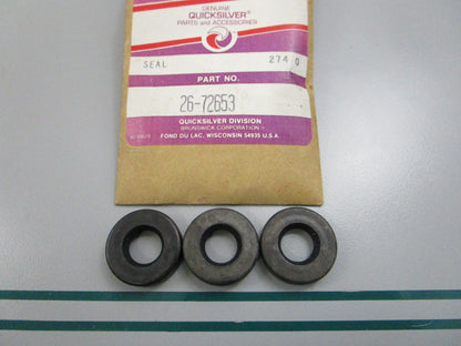 NEW OEM (LOT OF 3) 26-72653 Mercury Quicksilver Seal 0810